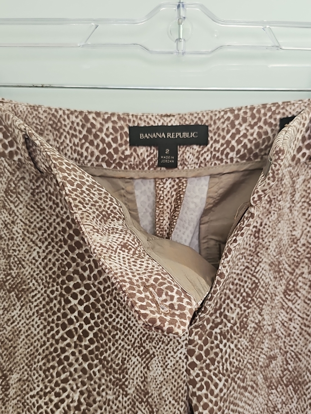 Banana Republic Leopard Print Trousers Womens Pants. Size 2 - Picture 8 of 15